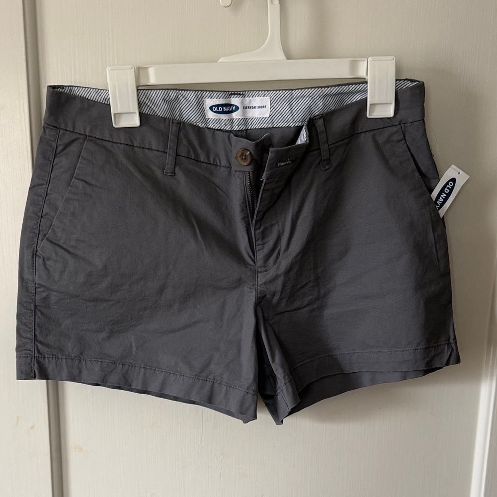 Old Navy Women's Dark Gray Chino Shorts